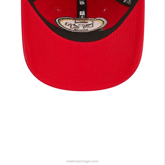FFTN2258 New Era san francisco 49ers nfl sideline 2022 red 9twenty boné ajustável