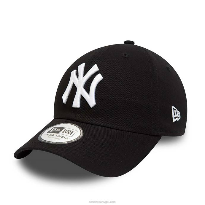 FFTN2259 New Era boné ajustável new york yankees league essencial preto 9twenty
