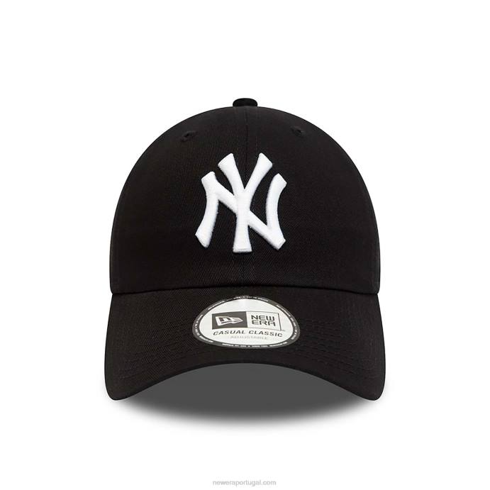 FFTN2259 New Era boné ajustável new york yankees league essencial preto 9twenty
