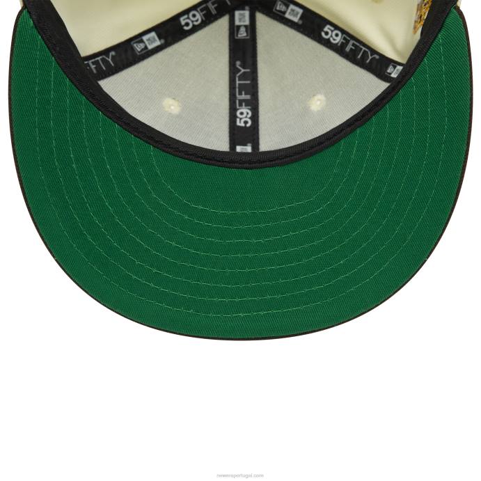 FFTN225 New Era san diego padres boné cromado branco 59fifty
