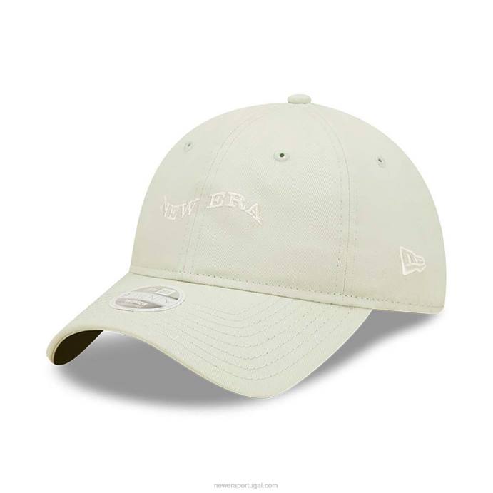 FFTN2269 New Era boné ajustável wave logo verde 9twenty feminino