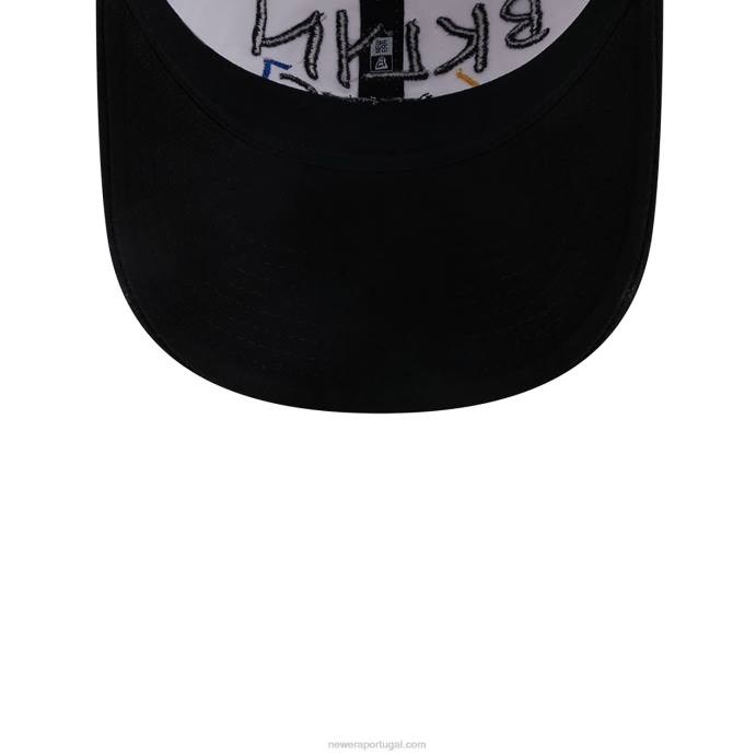 FFTN2274 New Era boné ajustável brooklyn nets authentics city edition branco 9twenty