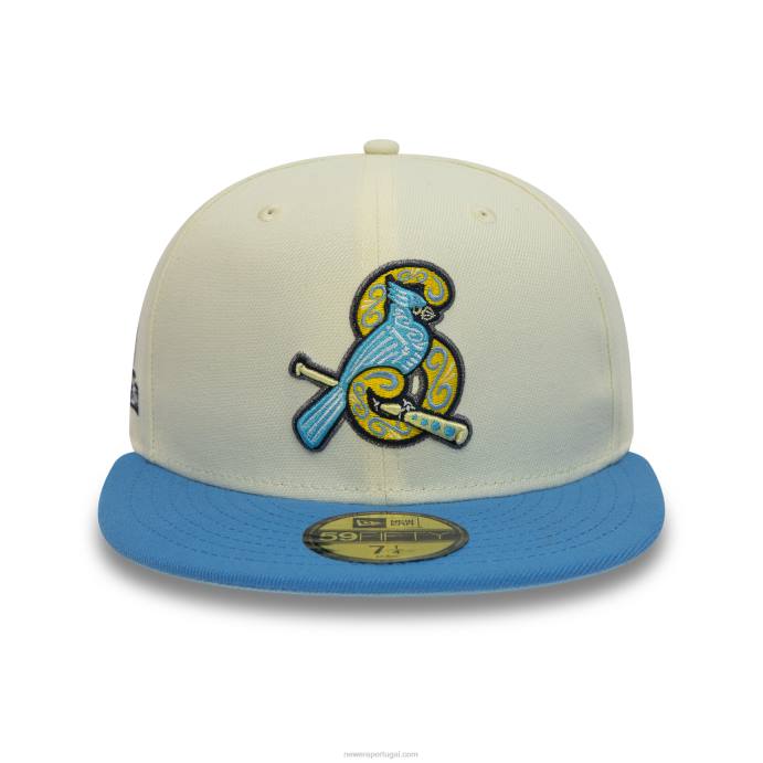 FFTN228 New Era Boné Springfield Cardinals Milb Chrome White 59Fifty