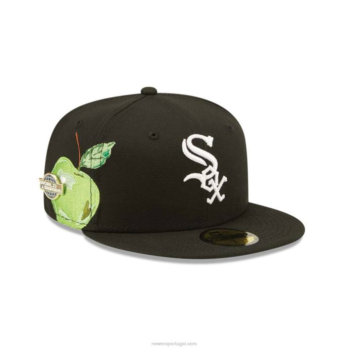 FFTN231 New Era Boné Chicago White Sox Fruit Black 59Fifty