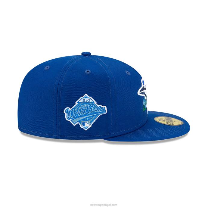 FFTN232 New Era boné toronto blue jays lateral com patch bloom blue 59fifty
