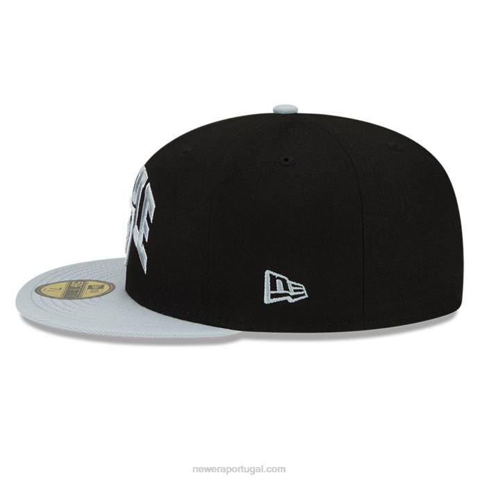 FFTN237 New Era las vegas raiders x boné preto básico 59fifty
