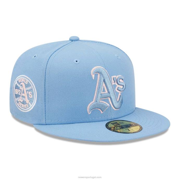 FFTN23 New Era Boné Oakland Athletics Azul Pastel 59Fifty