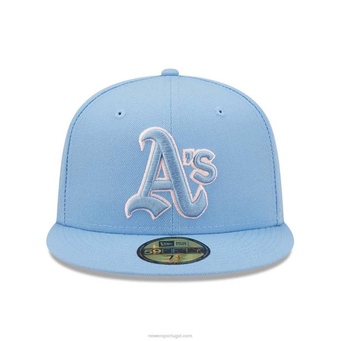 FFTN23 New Era Boné Oakland Athletics Azul Pastel 59Fifty