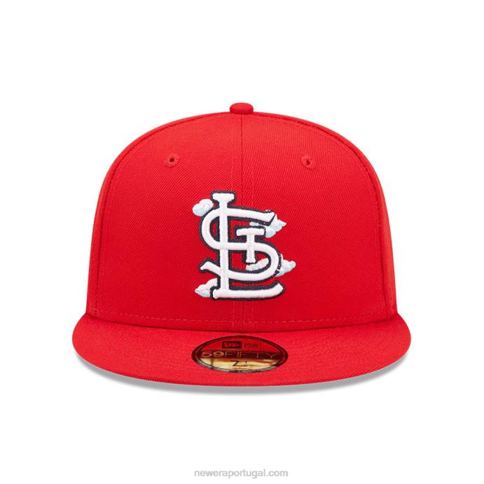 FFTN240 New Era st. Louis Cardinals Comic Cloud Red Boné 59 Fifty