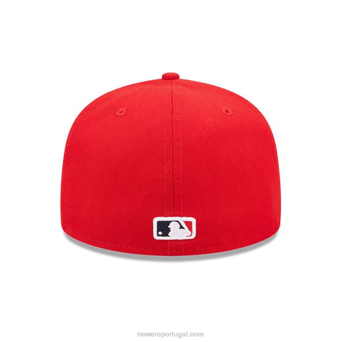 FFTN240 New Era st. Louis Cardinals Comic Cloud Red Boné 59 Fifty