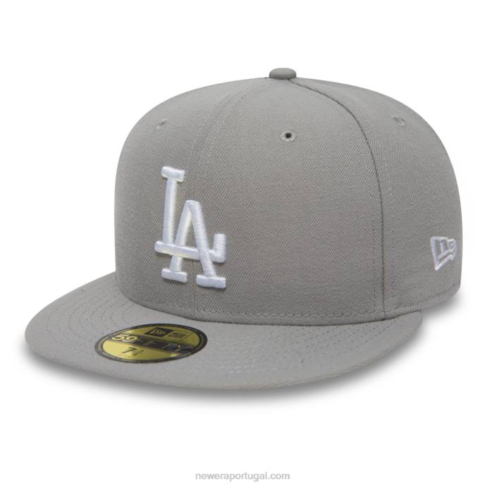 FFTN242 New Era boné la dodgers essencial cinza 59fifty