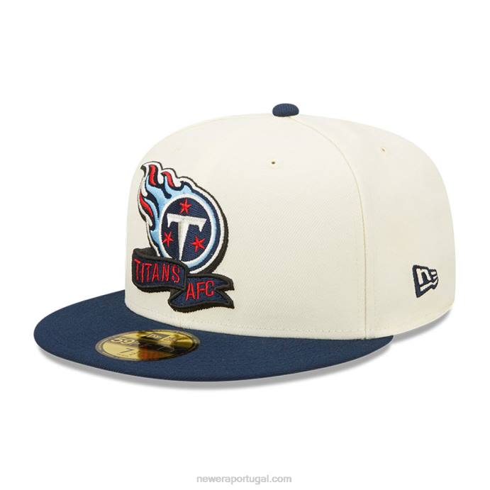 FFTN244 New Era tennessee titans nfl sideline 2022 boné branco 59fifty
