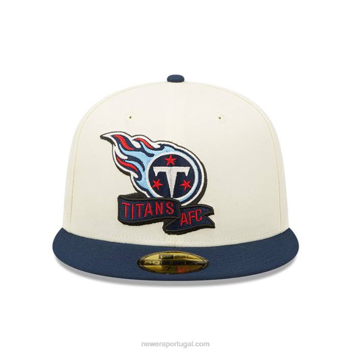 FFTN244 New Era tennessee titans nfl sideline 2022 boné branco 59fifty