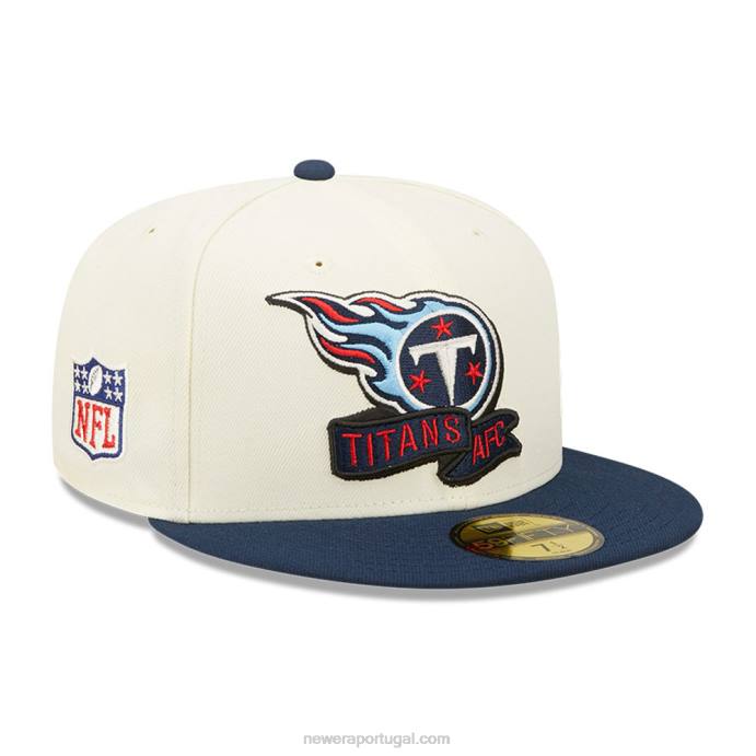 FFTN244 New Era tennessee titans nfl sideline 2022 boné branco 59fifty