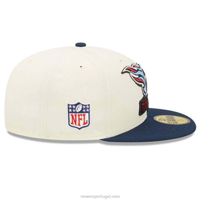 FFTN244 New Era tennessee titans nfl sideline 2022 boné branco 59fifty