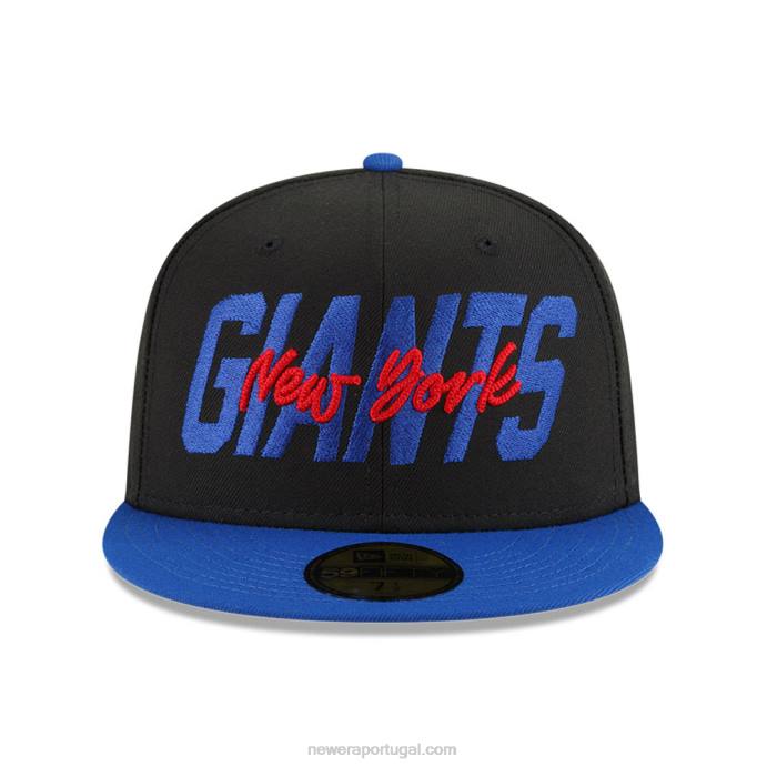 FFTN245 New Era New York Giants nfl draft black 59fifty boné ajustado