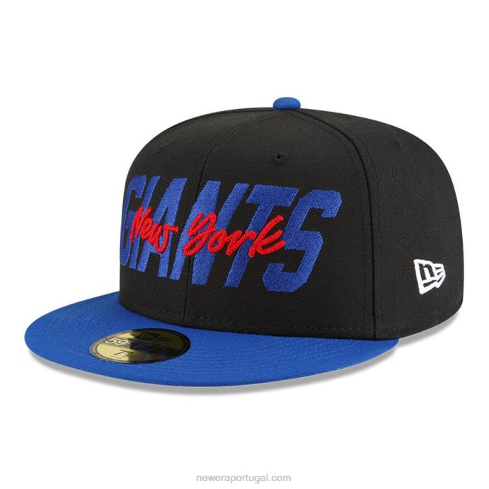 FFTN245 New Era New York Giants nfl draft black 59fifty boné ajustado