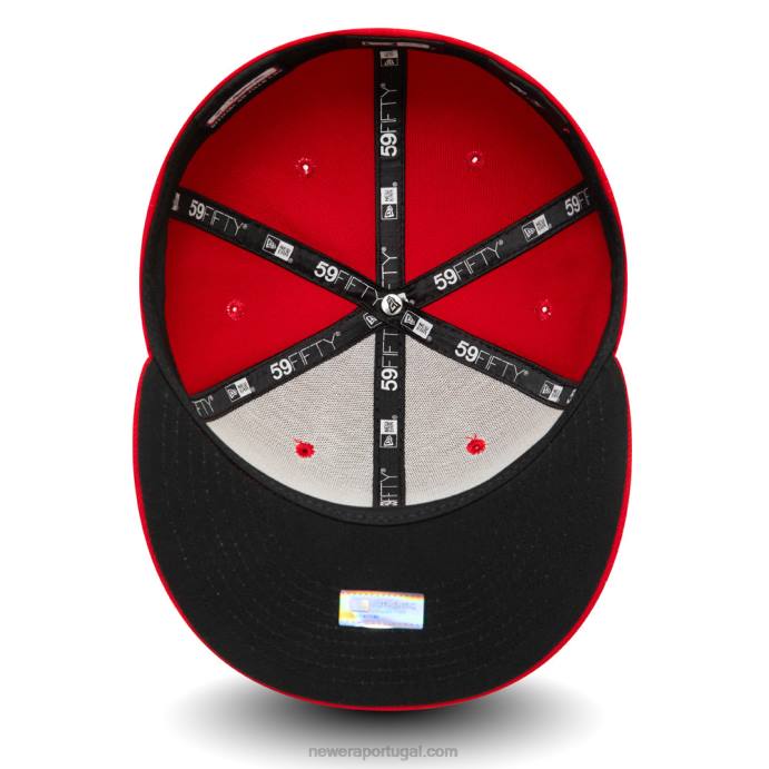 FFTN246 New Era Filadélfia phillies autêntico no campo vermelho 59fifty boné