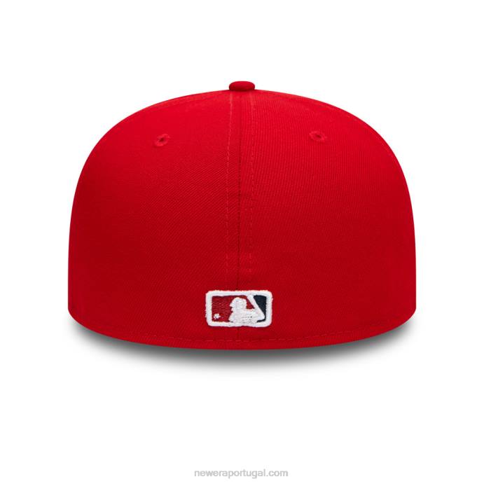 FFTN247 New Era nacionais de Washington autênticos no campo vermelho 59fifty boné