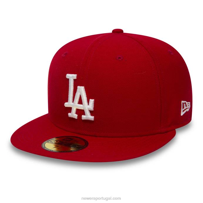FFTN248 New Era boné la dodgers essencial vermelho 59fifty