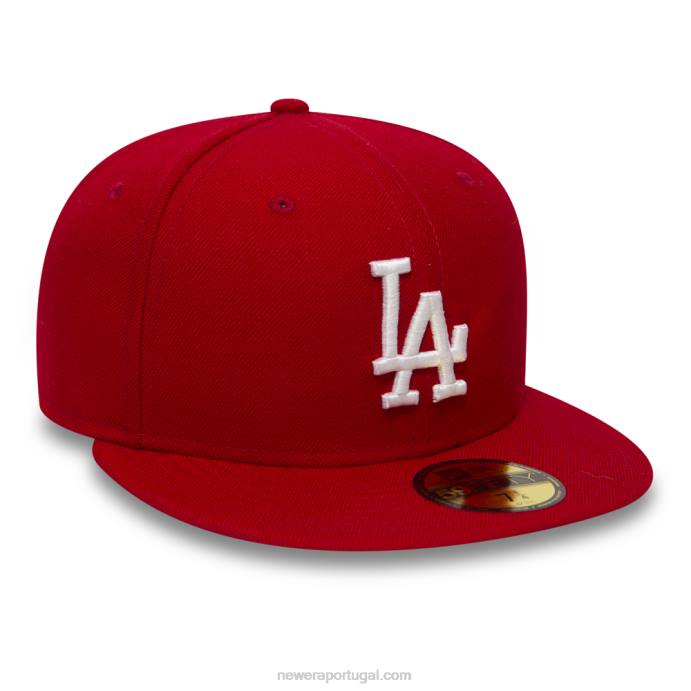 FFTN248 New Era boné la dodgers essencial vermelho 59fifty