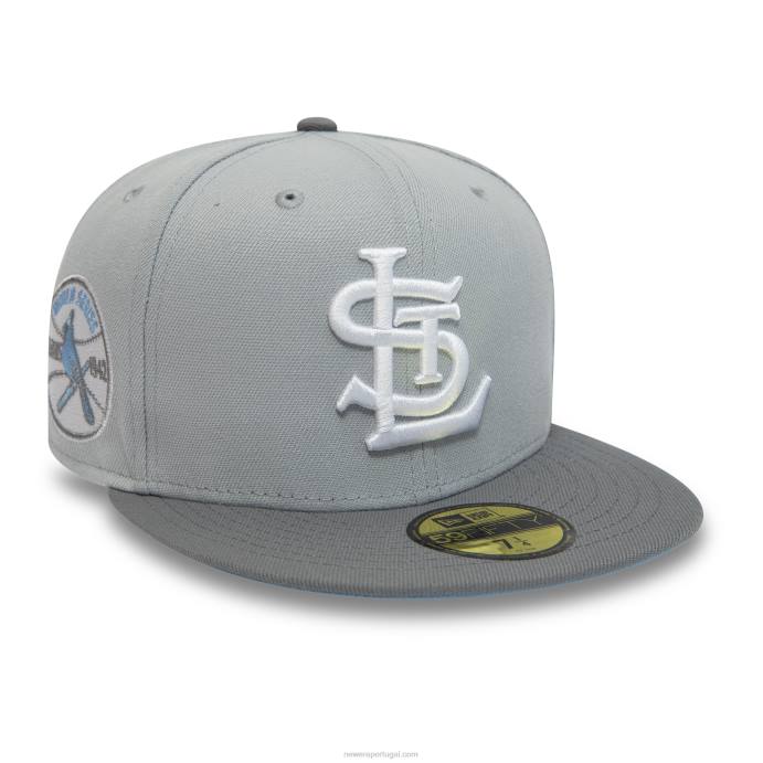 FFTN249 New Era st. boné Louis Cardinals 1942 world series cinza 59fifty