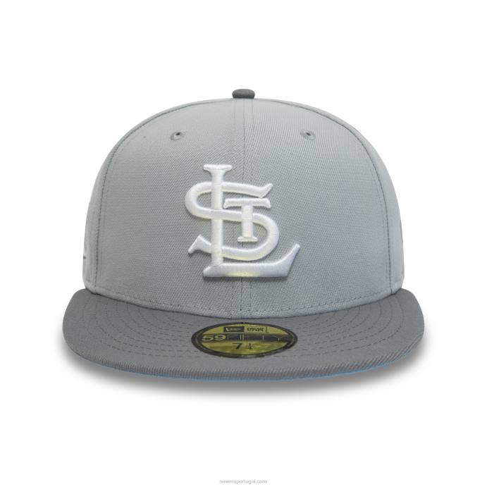 FFTN249 New Era st. boné Louis Cardinals 1942 world series cinza 59fifty