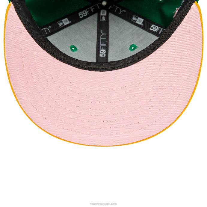 FFTN24 New Era Boné Oakland Athletics 1989 World Series Verde 59Fifty