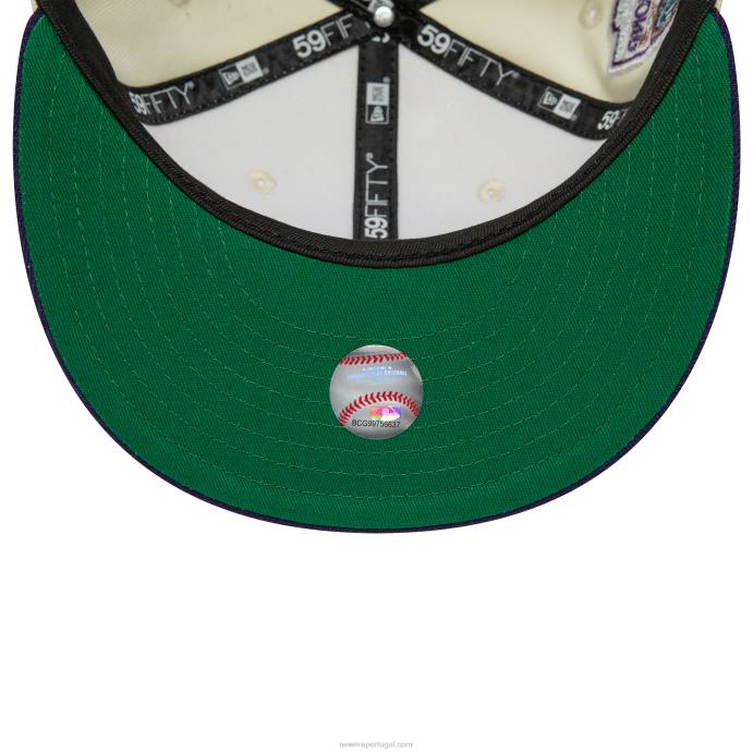 FFTN251 New Era boné arizona diamondbacks cromado e roxo 59fifty