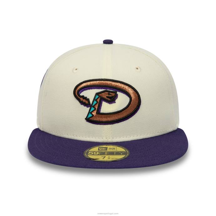 FFTN251 New Era boné arizona diamondbacks cromado e roxo 59fifty