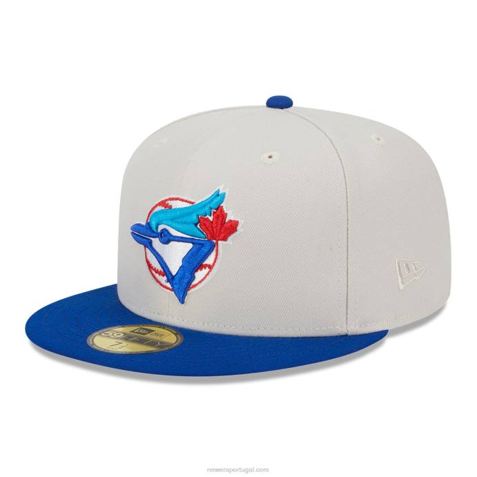 FFTN253 New Era toronto blue jays varsity letter stone 59fifty boné ajustado