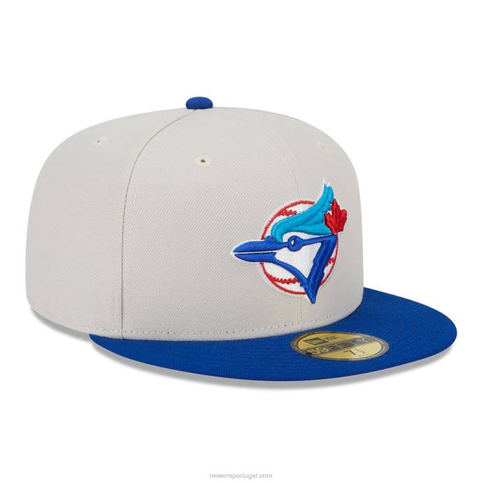 FFTN253 New Era toronto blue jays varsity letter stone 59fifty boné ajustado