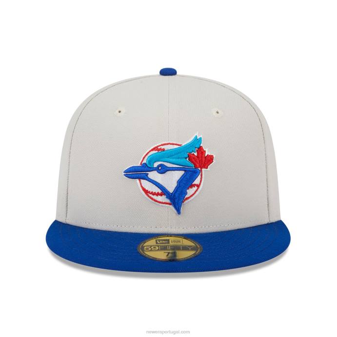 FFTN253 New Era toronto blue jays varsity letter stone 59fifty boné ajustado