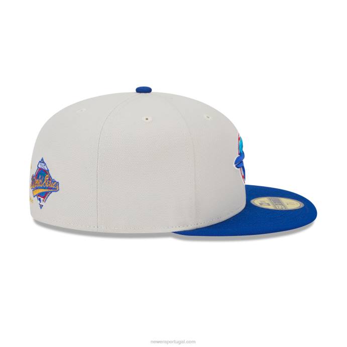 FFTN253 New Era toronto blue jays varsity letter stone 59fifty boné ajustado