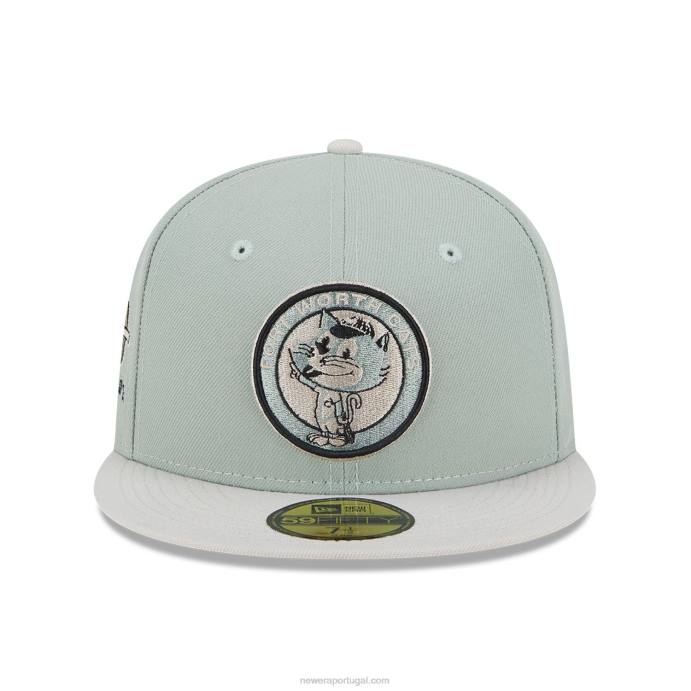 FFTN254 New Era Fort Worth Cats Hometown Roots Green Boné 59Fifty