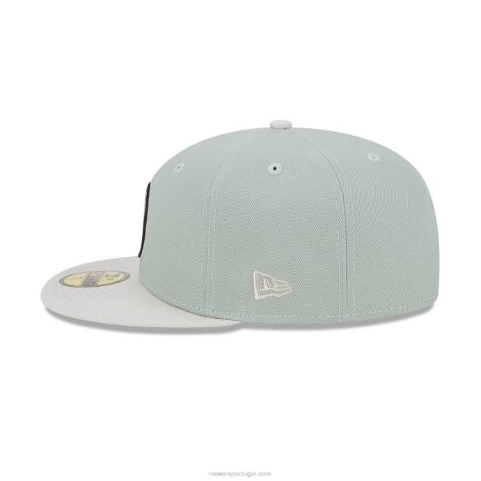 FFTN254 New Era Fort Worth Cats Hometown Roots Green Boné 59Fifty