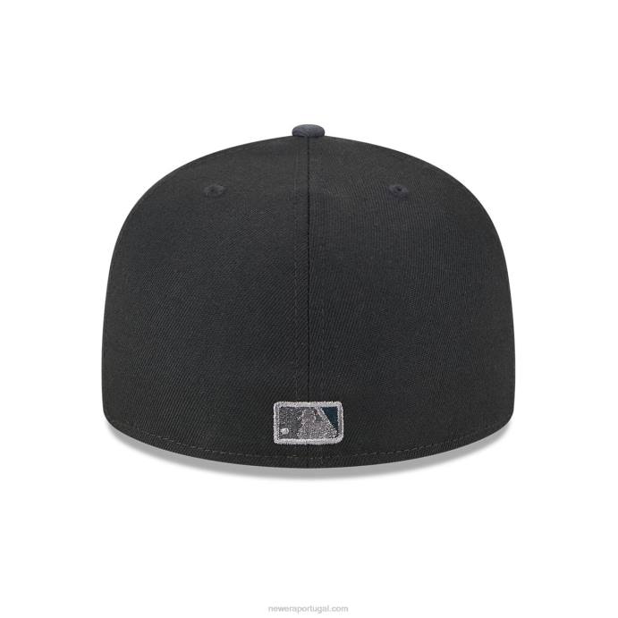 FFTN256 New Era Boné La Dodgers Planetary Black 59Fifty