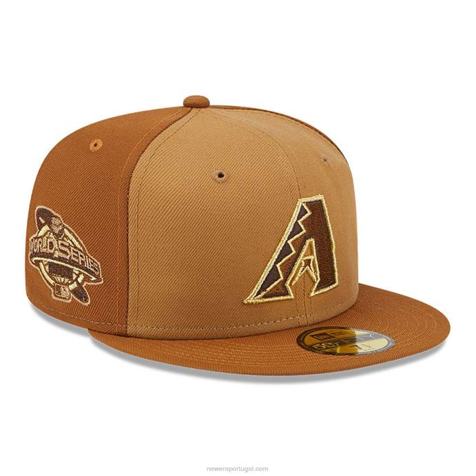 FFTN259 New Era arizona Diamondbacks boné tritone marrom 59fifty ajustado