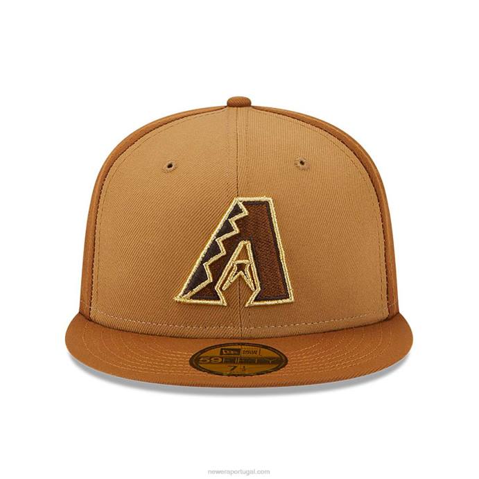 FFTN259 New Era arizona Diamondbacks boné tritone marrom 59fifty ajustado