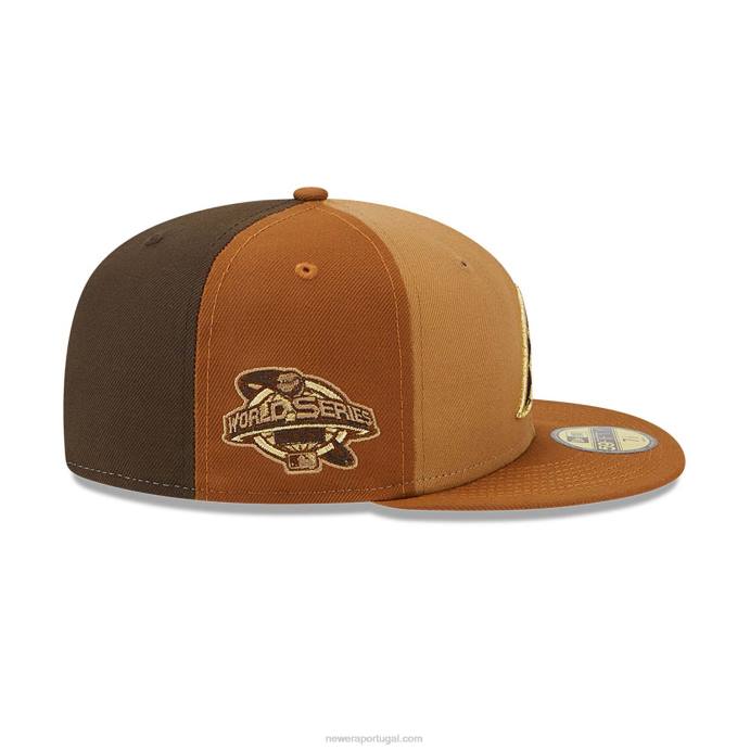 FFTN259 New Era arizona Diamondbacks boné tritone marrom 59fifty ajustado