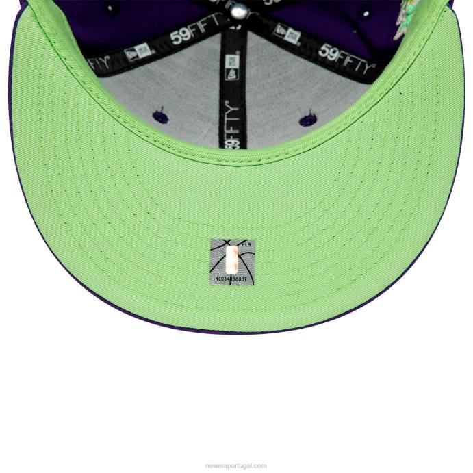 FFTN25 New Era boné justo la lakers citrus pop roxo 59fifty