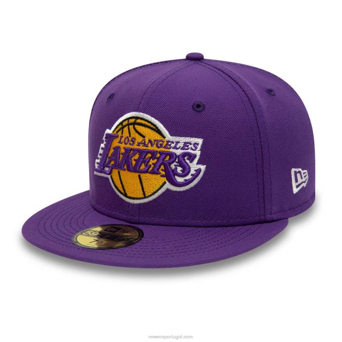 FFTN25 New Era boné justo la lakers citrus pop roxo 59fifty