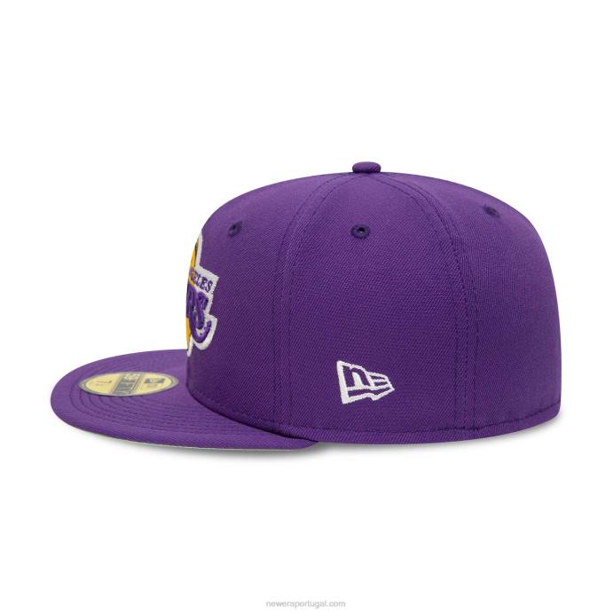 FFTN25 New Era boné justo la lakers citrus pop roxo 59fifty