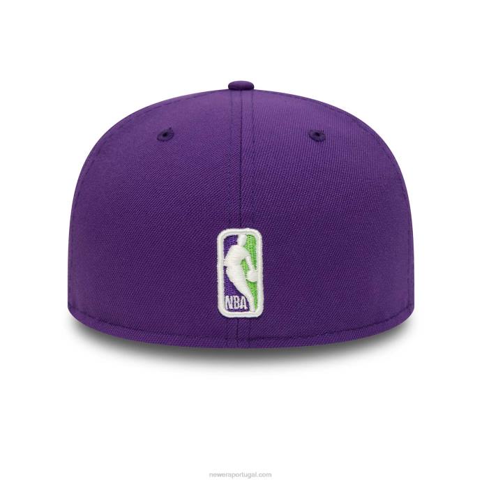 FFTN25 New Era boné justo la lakers citrus pop roxo 59fifty