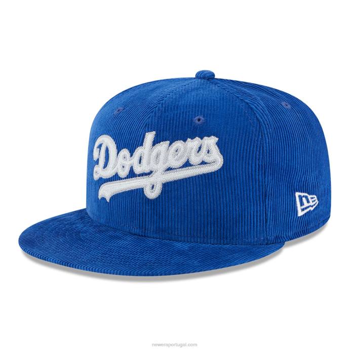 FFTN261 New Era Boné ajustado 59fifty azul vintage la dodgers