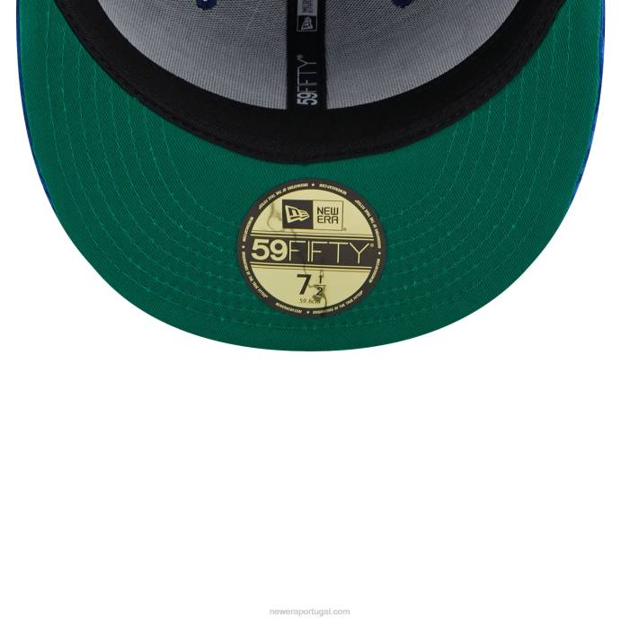 FFTN261 New Era Boné ajustado 59fifty azul vintage la dodgers