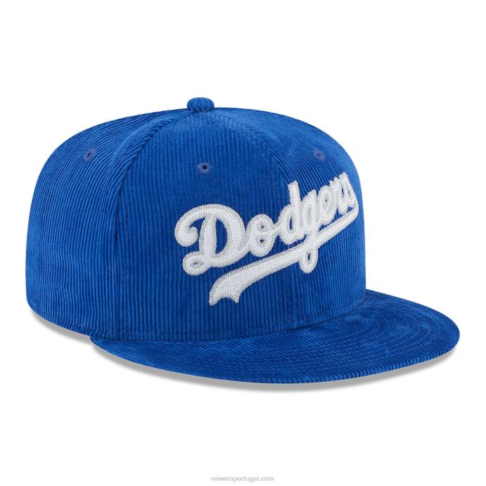 FFTN261 New Era Boné ajustado 59fifty azul vintage la dodgers