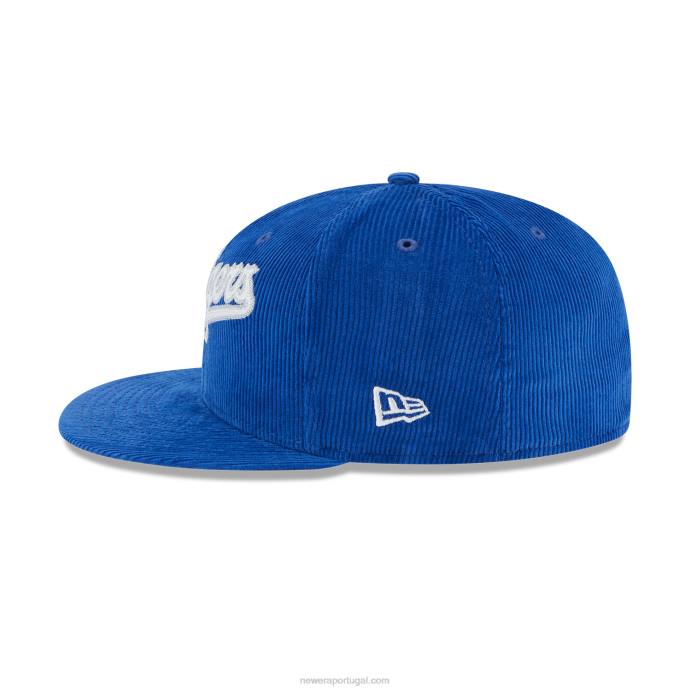 FFTN261 New Era Boné ajustado 59fifty azul vintage la dodgers