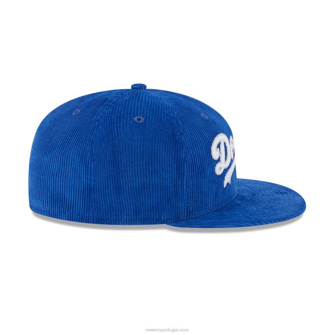 FFTN261 New Era Boné ajustado 59fifty azul vintage la dodgers