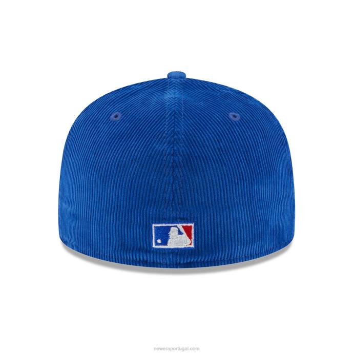 FFTN261 New Era Boné ajustado 59fifty azul vintage la dodgers